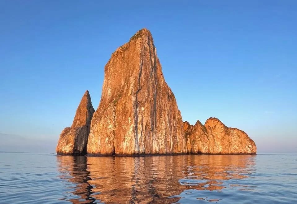 Kicker Rock near San Cristobal Island in the Galapagos