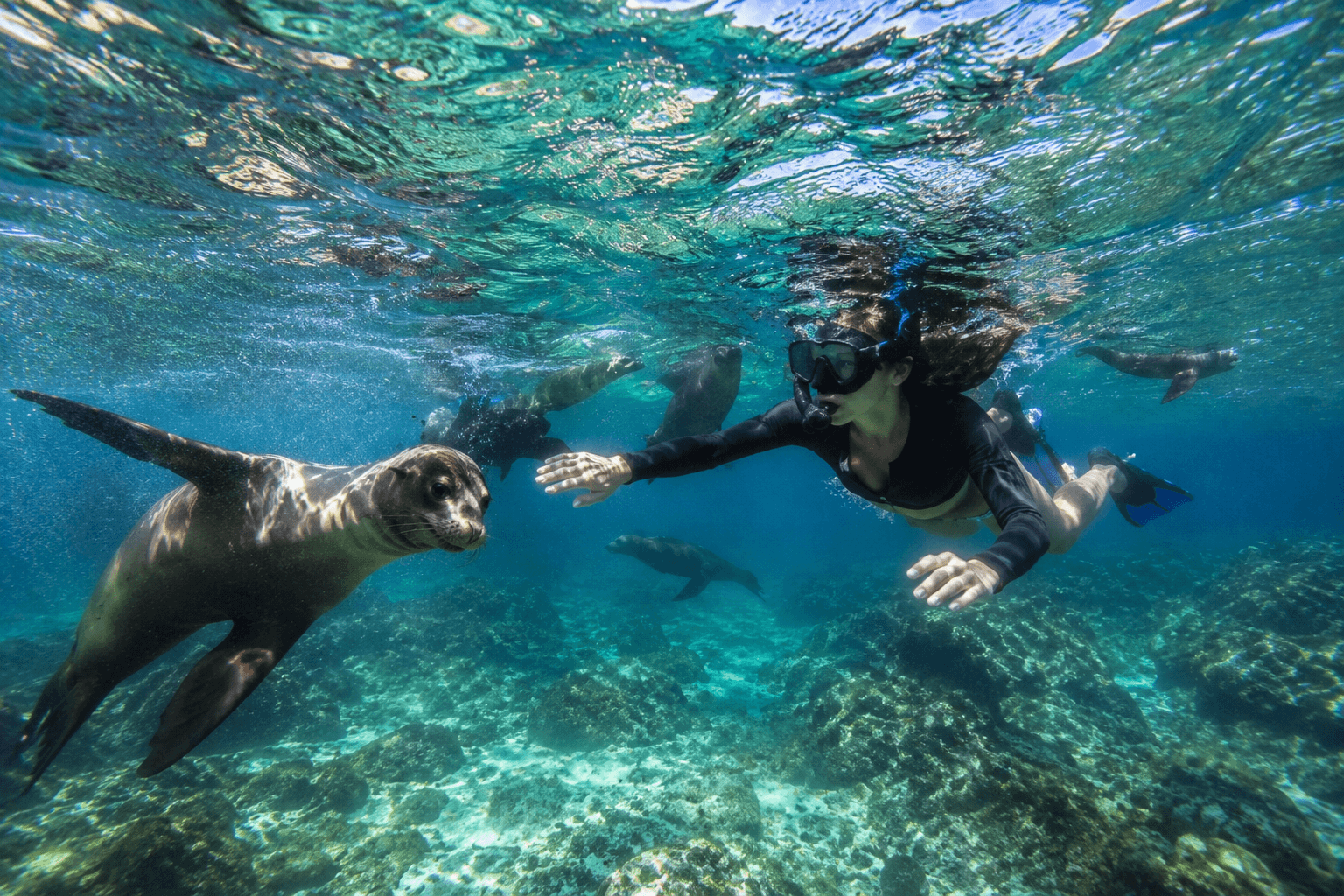 Santa Fe Island snorkeling