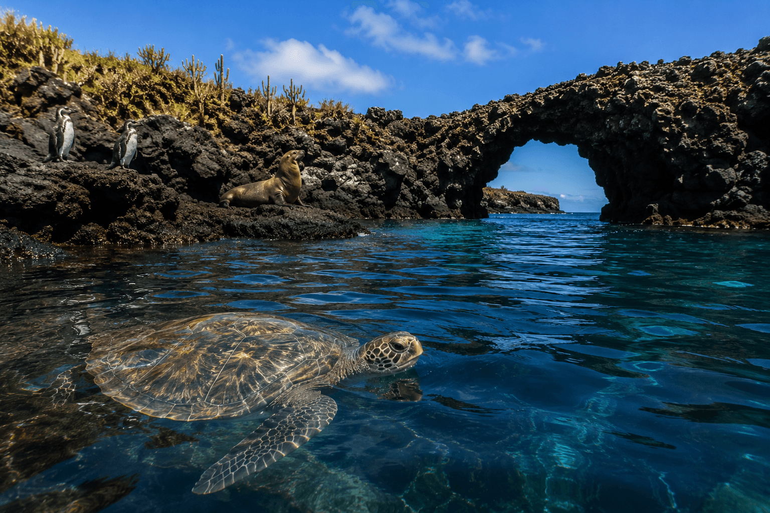Los Tuneles Isabela Island