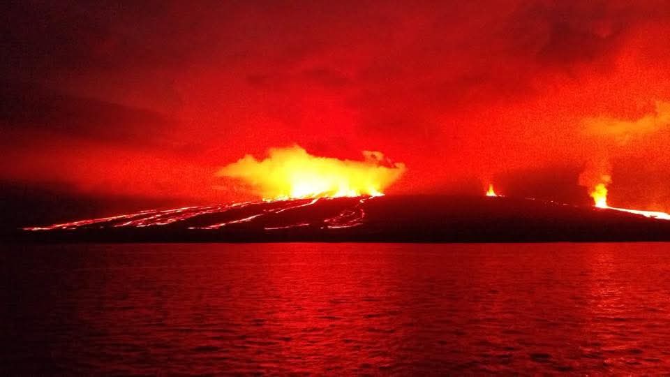 Volcanic landscape in the Galapagos Islands
