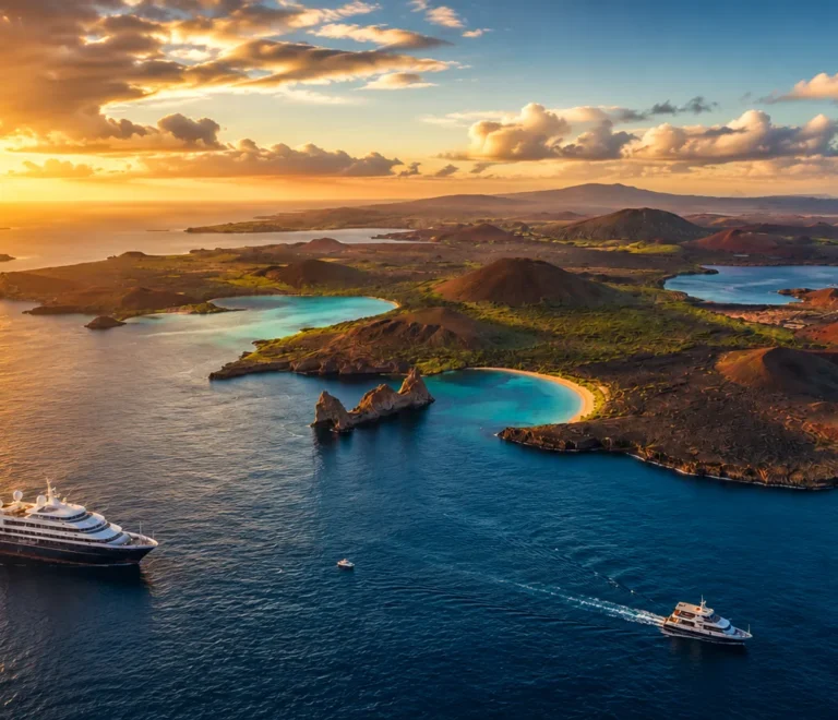 Panoramic view of the Galapagos Islands for trip planning
