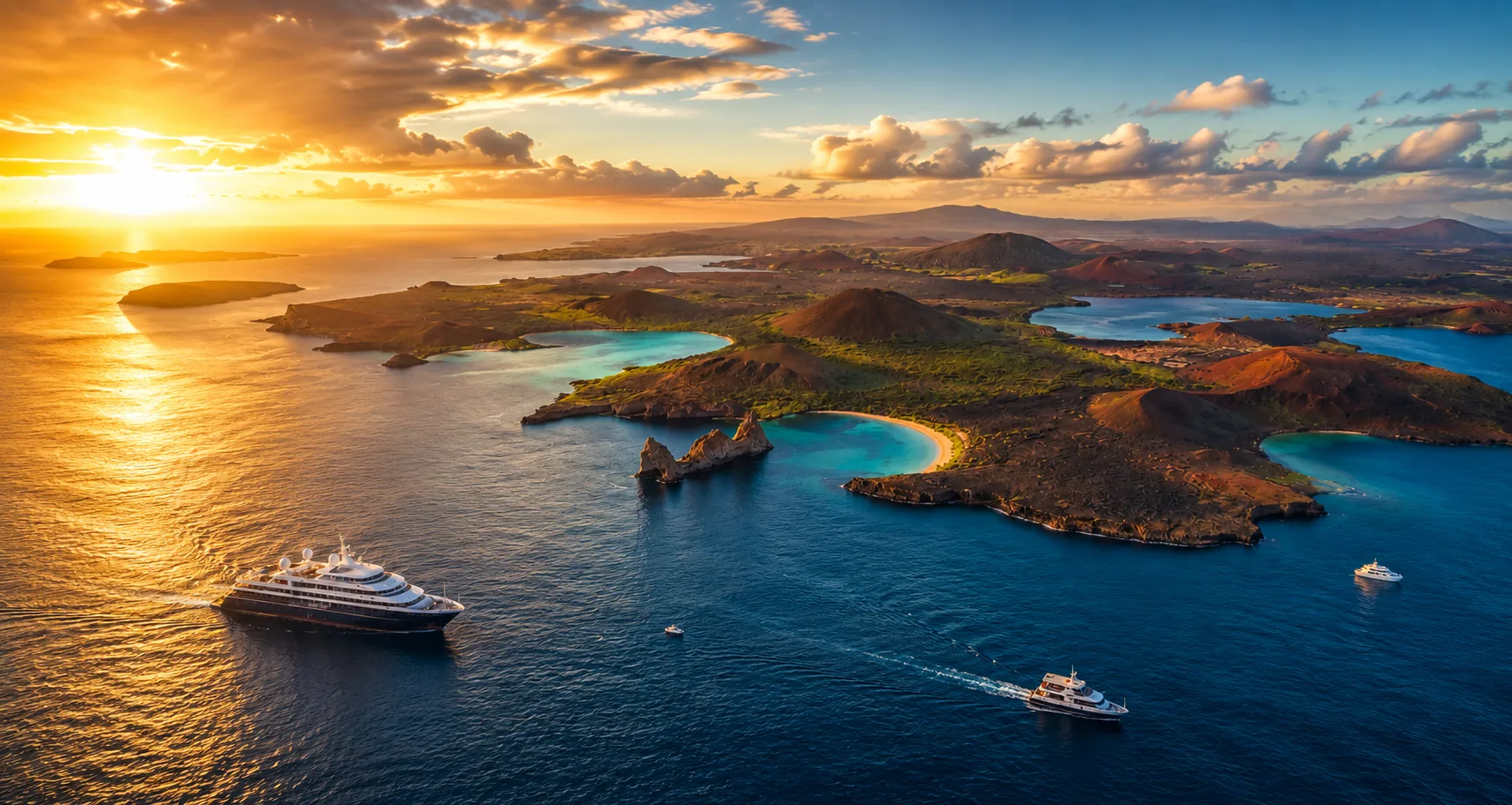 Panoramic view of the Galapagos Islands