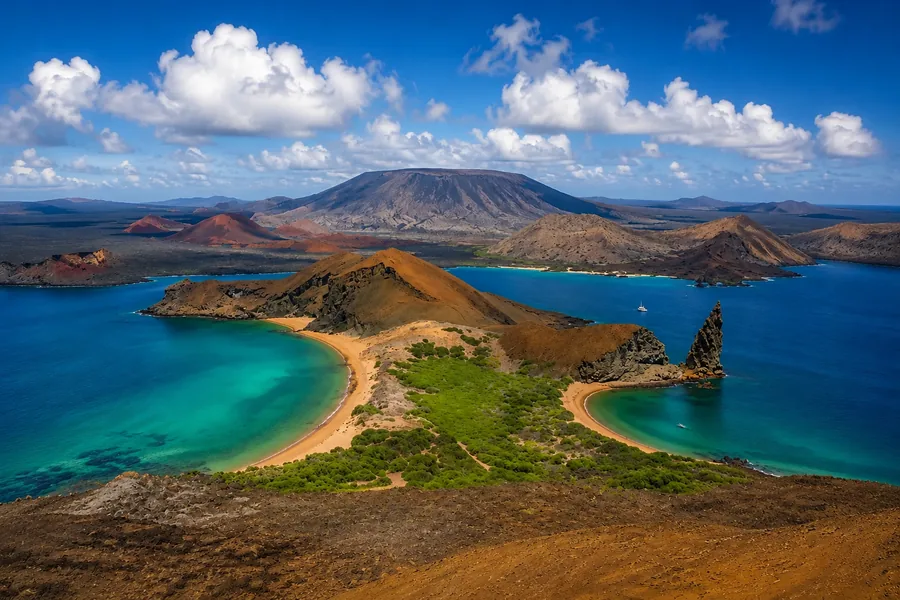 Bartolome Island and Sullivan Bay in Galapagos