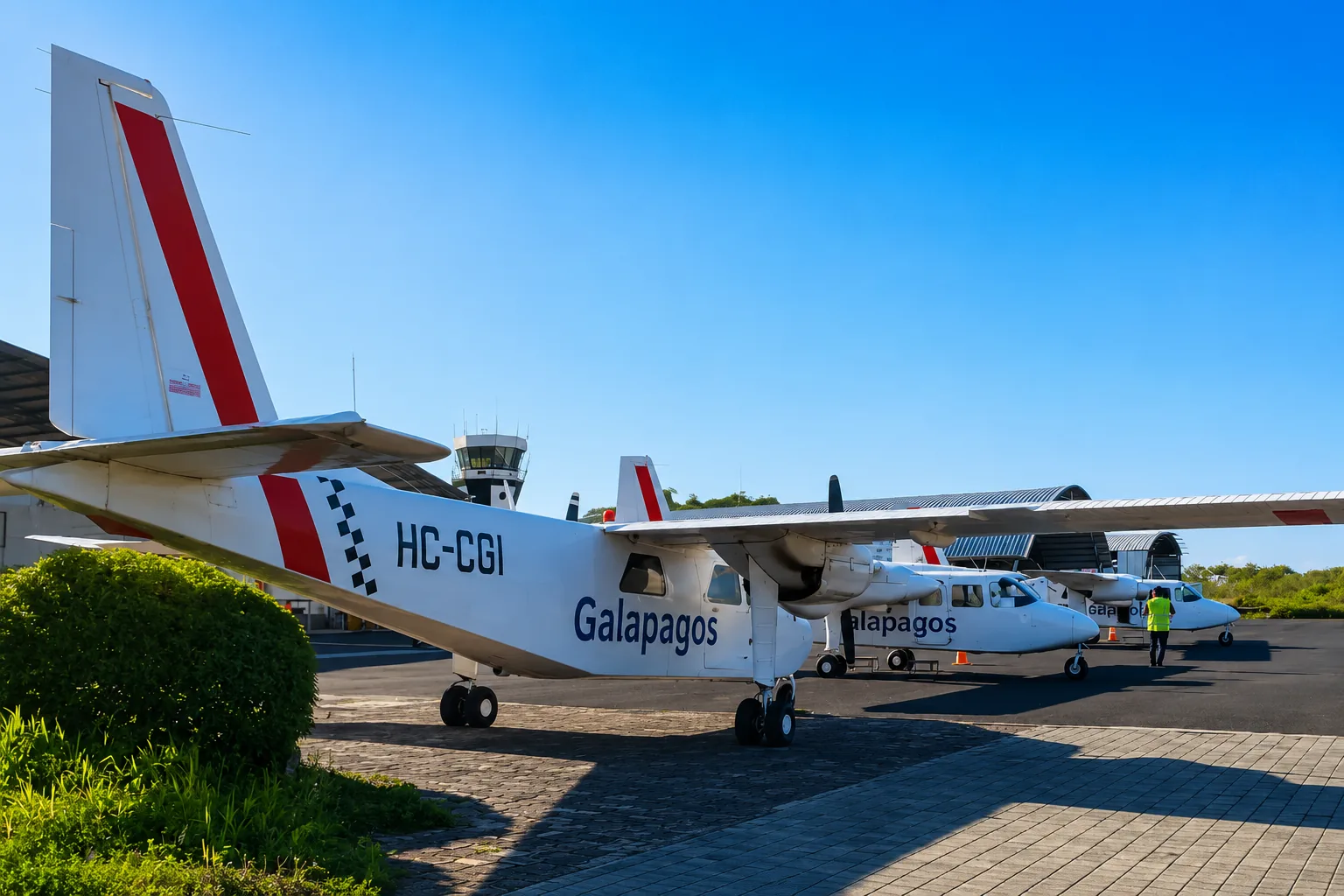 Galapagos inter-island airplane