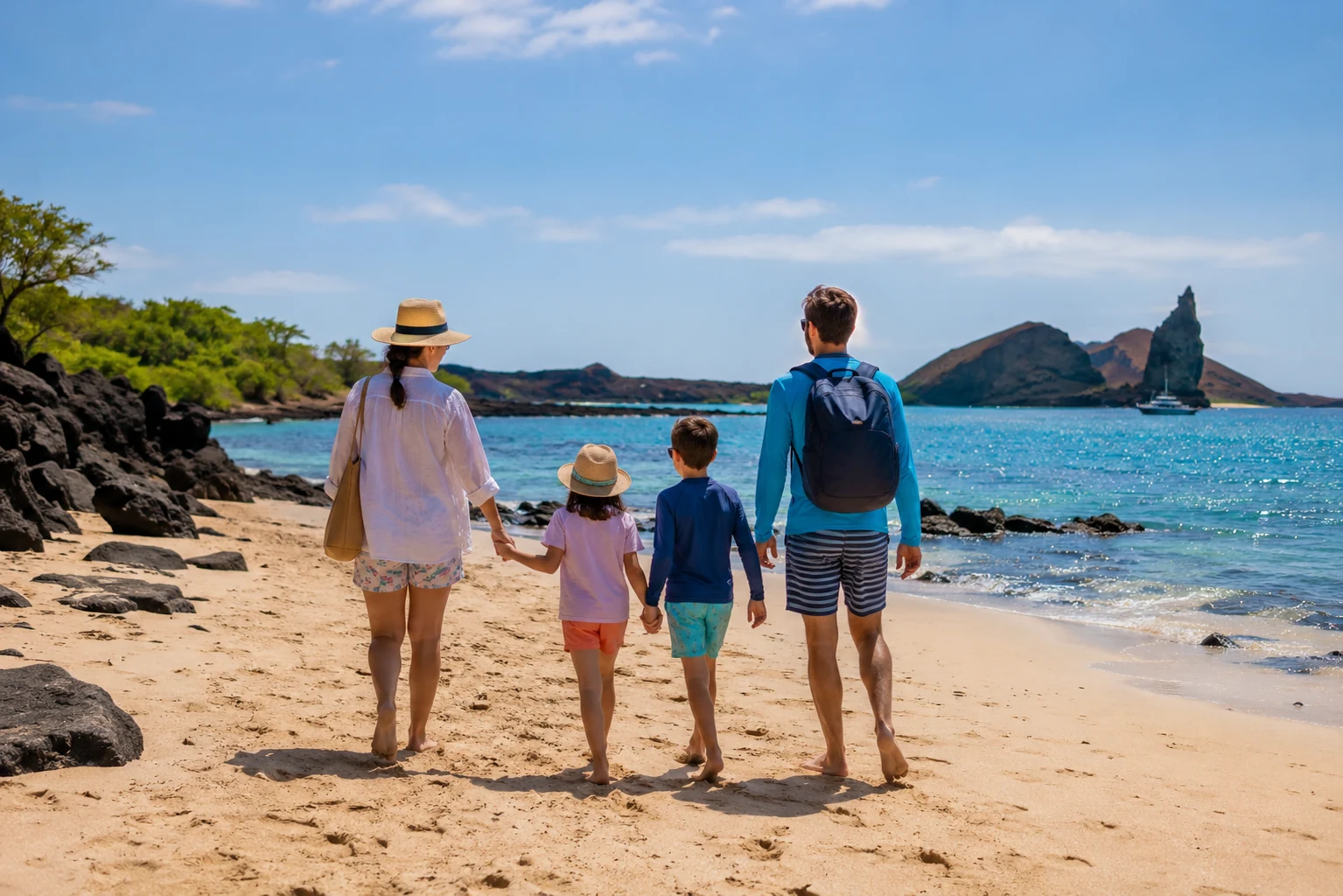 Families and friends in Galapagos